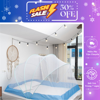Màn Bán Nguyệt Kinh Bắc Màu Xanh - Sản Phẩm Tiện Lợi - Chỉ 1 Thao tác dễ dàng xử dụng