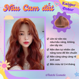 Thuốc Nhuộm Tóc Màu NÂU CAM ĐẤT Không Tẩy | Kaiger Colour