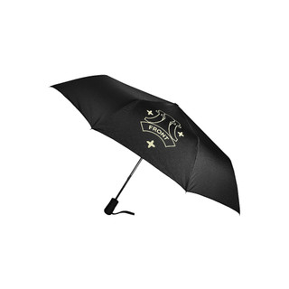 Front the knight f abundant umbrella d424 - black ♟ dù front gấp gọn tự động màu đen