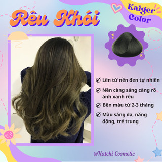 Thuốc nhuộm tóc RÊU KHÓI không cần thuốc tẩy tóc - Kaiger Colour