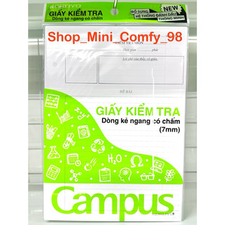 Giấy kiểm tra Campus có chấm (1 túi/ 25 tờ đôi)