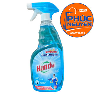 Nước lau kính Hando 600ml hương hoa