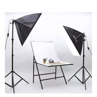 Bộ đèn 150w kèm softbox 50x70 hỗ trợ hắt sáng chụp ảnh
