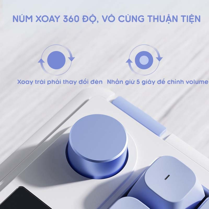 Bàn phím LANGTU L98 Phím bluetooth không dây-có dây silent pin sạc Led RGB | BigBuy360 - bigbuy360.vn