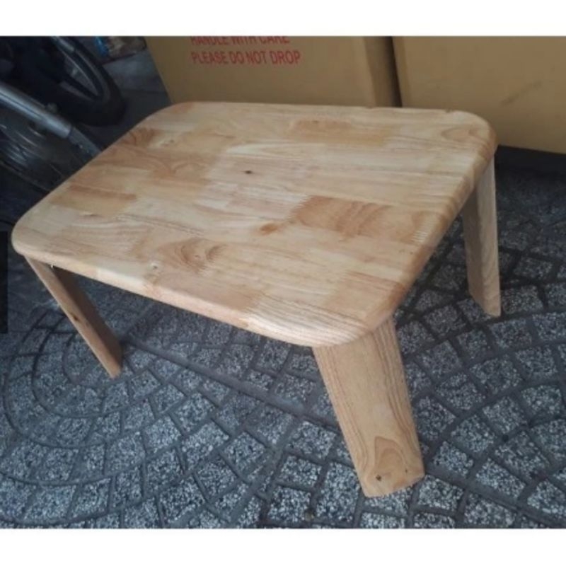bàn trà gỗ cao su gấp gọn dài 60cm