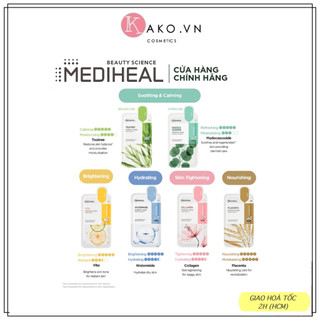 Mặt nạ Mediheal giấy cấp ẩm, dưỡng trắng, làm dịu da, loại bỏ bã nhờn và cung cấp dưỡng chất cho da