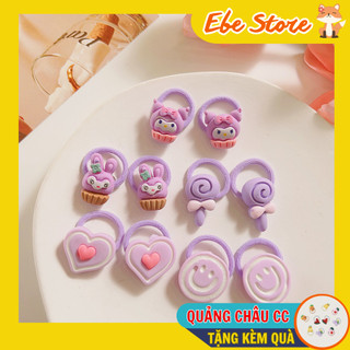 Dây buộc tóc chó bé, dây buộc tóc cao su đính hình dễ thương cho bé, DBT001 Ebestore