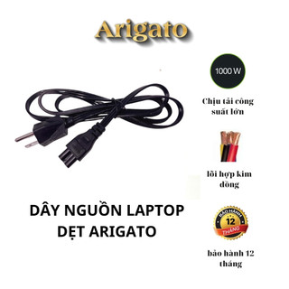 Dây nguồn 3 Chấu arigato, dây nguồn laptop dẹt lõi đồng dài 1.5m
