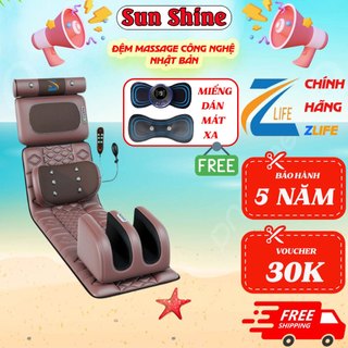 Máy massage toàn thân nhật bản đa năng, đệm massage toàn thân cao cấp, máy mát xa toàn thân cổ vai gáý lưng chân