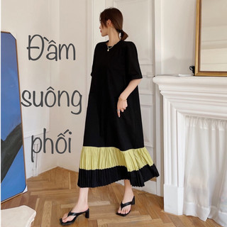 Đầm suông đuôi cá dài hq m2- free size