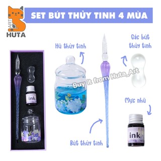 [Huta Art] Set bút thủy tinh 4 mùa - Set quà tặng