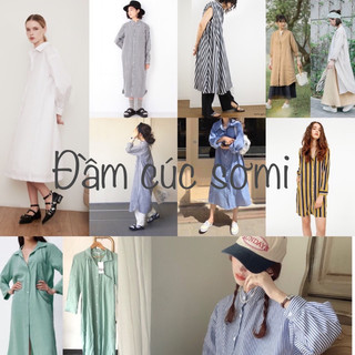 Đầm Sơmi chất linen