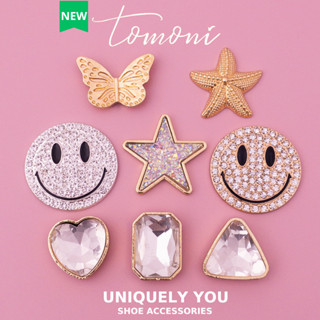 Tiker Gắn Dép, Charm Dép Cross Kim Loại Đính Đá Sang Trọng MĐ7