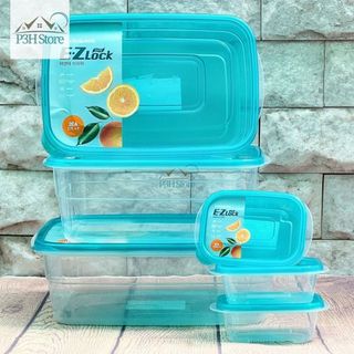 Hộp bảo quản LocknLock EZ Lock hình chữ nhật nhựa PP an toàn vệ sinh thực phẩm P3H Store