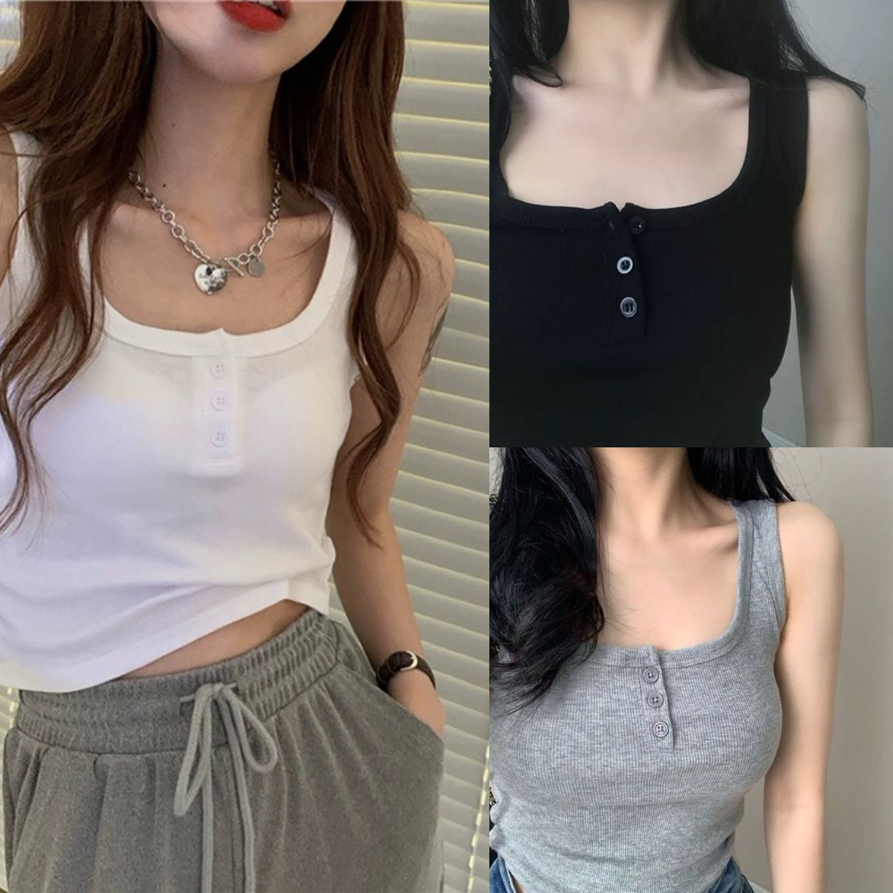 Amiclothes2_Áo thun ba lỗ bản to vạt bầu phong cách Hàn Quốc chất thun gân dày dặn | BigBuy360 - bigbuy360.vn