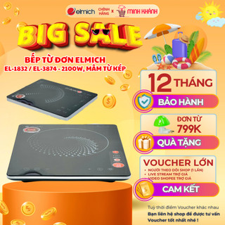 Bếp từ Elmich ICE-1832 -Mâm từ kép, công suất lớn, nhiều chế độ nấu, chuyên gia nấu ăn cho bạn