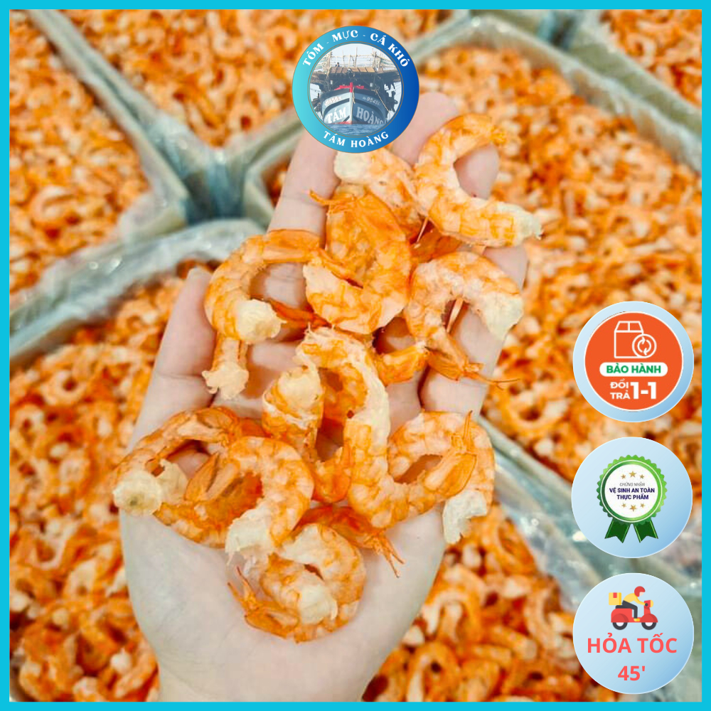 Tôm Khô Cà Mau [Loại 1] Tôm Khô Lớn Thả Tự Nhiên Không Nuôi Thức Ăn Công Nghiệp - Đặc Sản Cà Mau