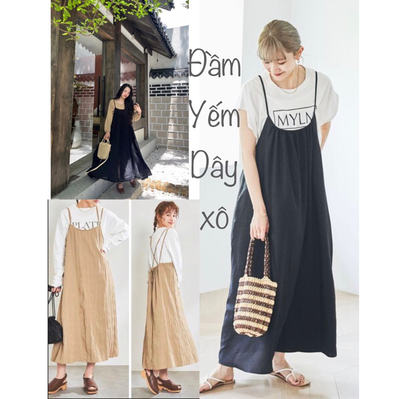 {2hand}{Xô} Đầm Dây Xô