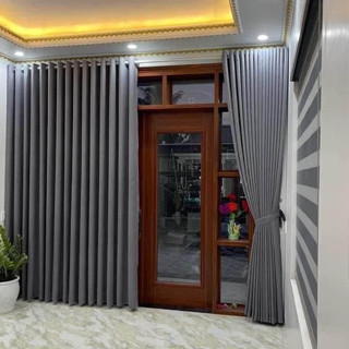 Rèm cửa sổ che nắng vải gấm 3 lớp, rèm cửa phòng ngủ giá rẻ