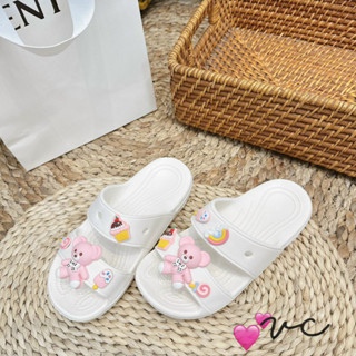 dép Lê Crocs gấu Hồng siêu xinh