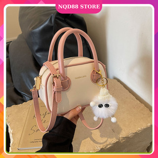 Túi đeo chéo nữ thời trang túi quai xách size 18 kèm móc treo dễ thương NQD88 K198