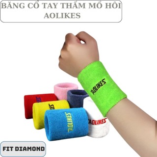 [ HCM ] Băng cổ tay thấm mồ hôi 11x7,5cm cho nam nữ AL  A433 ( 1 cái )