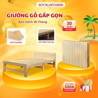 Giường gỗ gấp gọn, giường ngủ gấp gọn chất liệu gỗ thông tự nhiên, nằm mát vào mùa hè, giường pallet gỗ bảo hành 36 thán