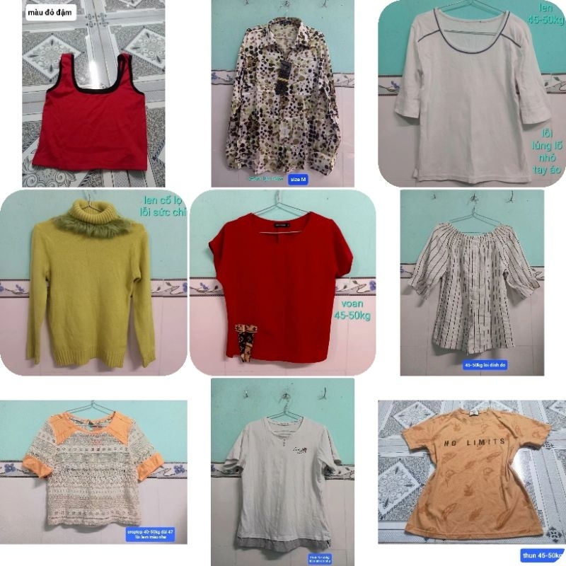 [Pass] Thanh lý Áo kiểu nữ size M (45-50kg)