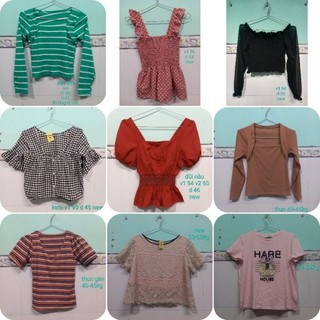 Thanh lý áo croptop size 40-60kg