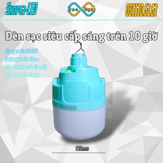 Bóng đèn sạc tích điện công nghệ cao áp siêu sáng pin bền trên 10h (mẫu mới 2024 - tặng kèm bộ sạc nhanh cao cấp)