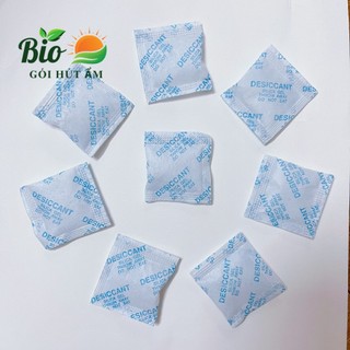50 gói hút ẩm silicagel, gói hút ẩm cho giày dép, thực phẩm, chống ẩm mốc (Loại 1gr/túi)