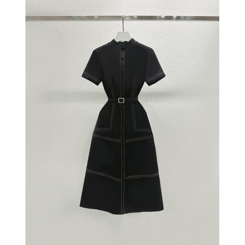 Đầm dáng A thiết kế “ Kalila “ cổ trụ sang chảnh tiểu thư by EM CHIC | BigBuy360 - bigbuy360.vn