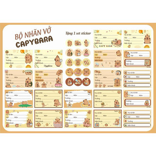 Nhãn Vở Zodiac Campus capybara NT-ZOD2