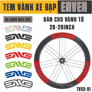 Tem decal vành dán xe đạp enve | tvxd-01 | decal dán vành xe đạp thể thao bám dính chắc chắn chống nước chống bay màu