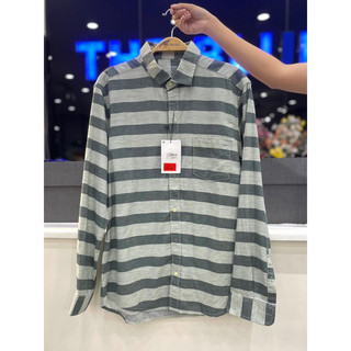  #The Blues - Áo Sơ-mi Nam Tay Dài Sale Sọc Ngang MS0065 #BLUE EXCHANGE#. 3SLVS 2MPVH 