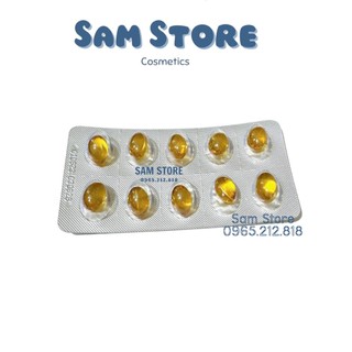 Vỉ vitamin e 10 viên vàng