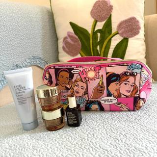 Set 4 món dưỡng da Estee Lauder kèm túi hồng