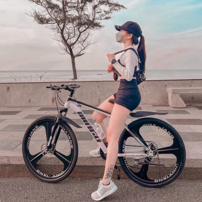 Xe đạp thể thao  ngoài trời 26inch 21 tốc độ MINGU TUEHAN - Phiên bản có phuộc giảm sóc trước nang cấp xịn 14 kg