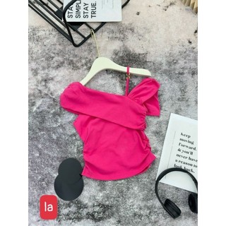 Áo thun lệch vai dây hàng QCL1
