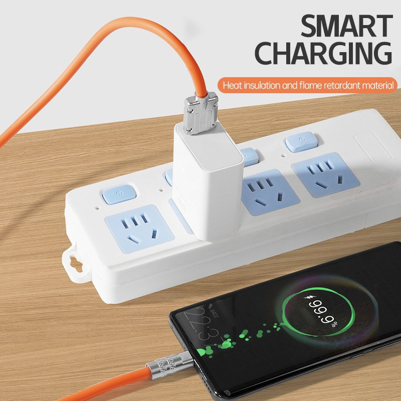 [FreeShip] Dây Cáp Sạc Nhanh 120W 6A PD Siêu Bền Bằng Hợp Kim Kẽm Và Silicon đầu USB sang phone/ type-c / Micro USB | BigBuy360 - bigbuy360.vn