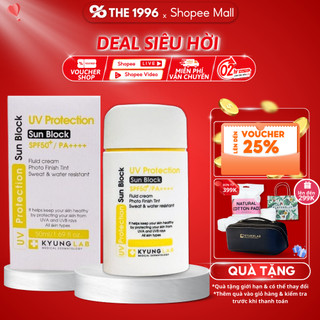 Kem chống nắng KyungLab SPF50+ PA++++ 6 màng lọc, Chống thấm nước và phục hồi da an toàn