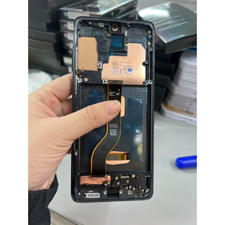 màn hình samsung s20 plus oled liền khung dùng được vân tay( keo+ tua vitd)