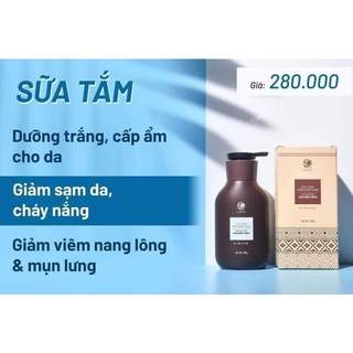 Sữa tắm trắng da men rượu sake laco chính hãng, dưỡng trắng da, mờ vết thâm, mềm mịn da