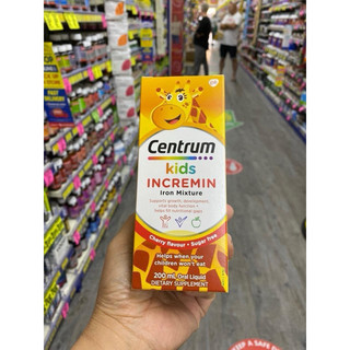 Siro Centrum Kids Incremin Iron Mixture, Úc giúp ăn ngon miệng hấp thu tốt hơn cho trẻ biếng ăn từ 6 tháng tuổi