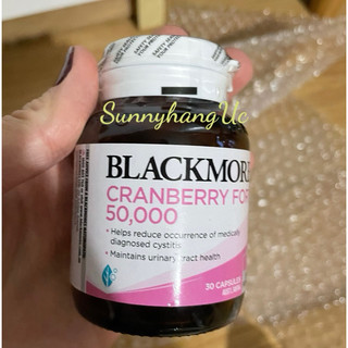VIÊN UỐNG HỖ TRỢ  VIÊM ĐƯỜNG TIẾT NIỆU, BÀNG QUANG CRANBERRY FORTE 50,000 BLACKMORES 30 VIÊN.