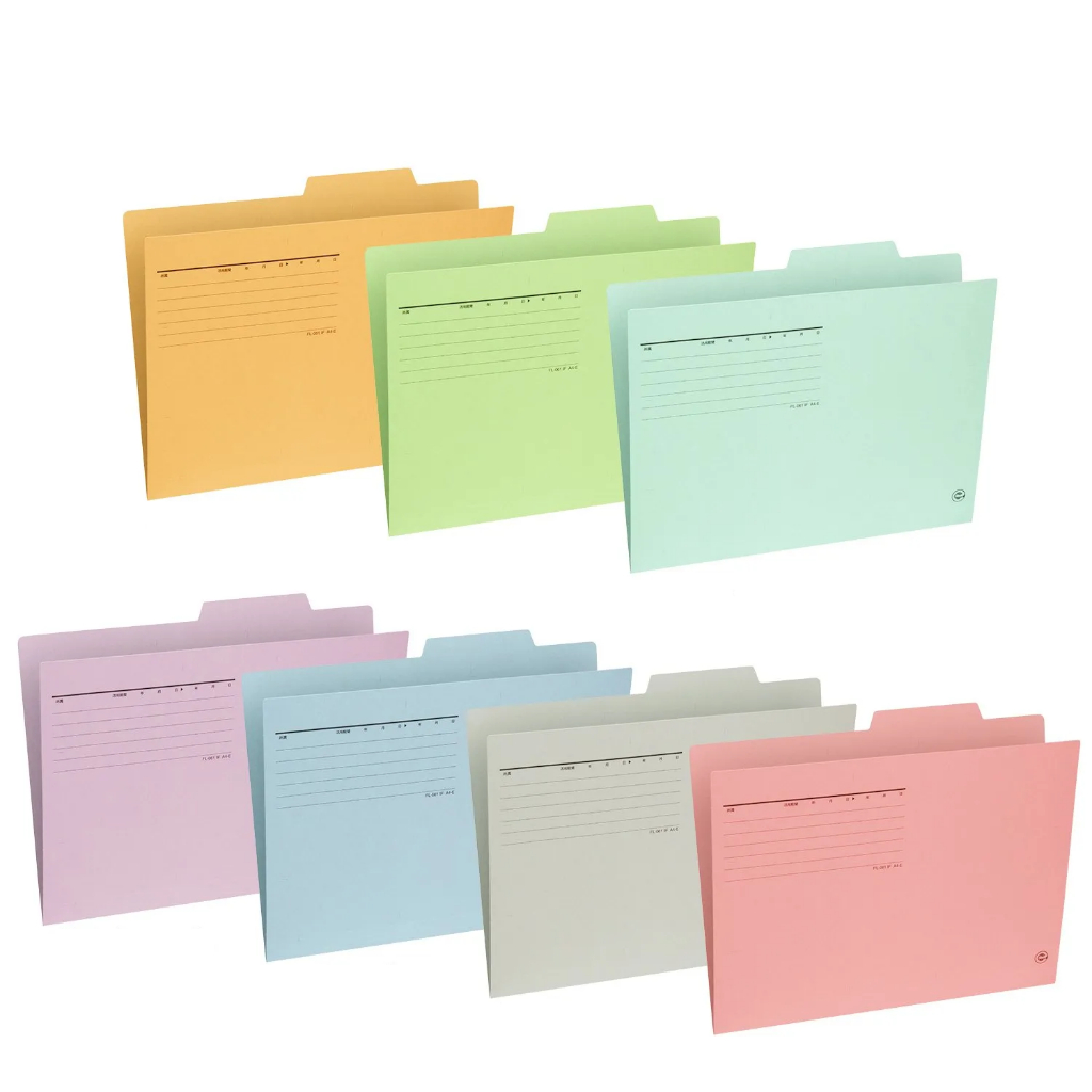 Túi 10 Bìa giấy Plus A4 E87 - File đặt bàn, file lệch, file acco không kẹp