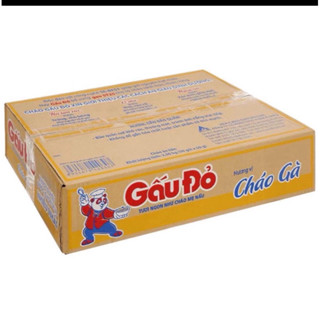 cháo gấu đỏ ăn liền tiện lợi 1 thùng 50 gói 50g giàu dinh dưỡng phù hợp nhiều lứa tuổi vị cháo gà , thịt bằm thơm ngon