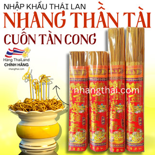 Nhang thần tài thái lan, nhang cuộn tàn thần tài, nhang tài lộc thái lan, nhang thái nha003
