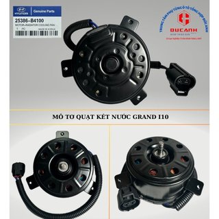 Mô tơ quạt két nước grand i10	mã phụ tùng 25386-b4100 hàng cao cấp
