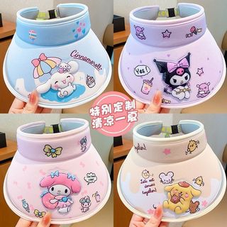 Mũ Nửa Đầu - Mũ Vành Rộng Đi Biển Cho Bé 2-12 Tuổi Họa Tiết Kuromi Nhiều Hình Dễ Thương